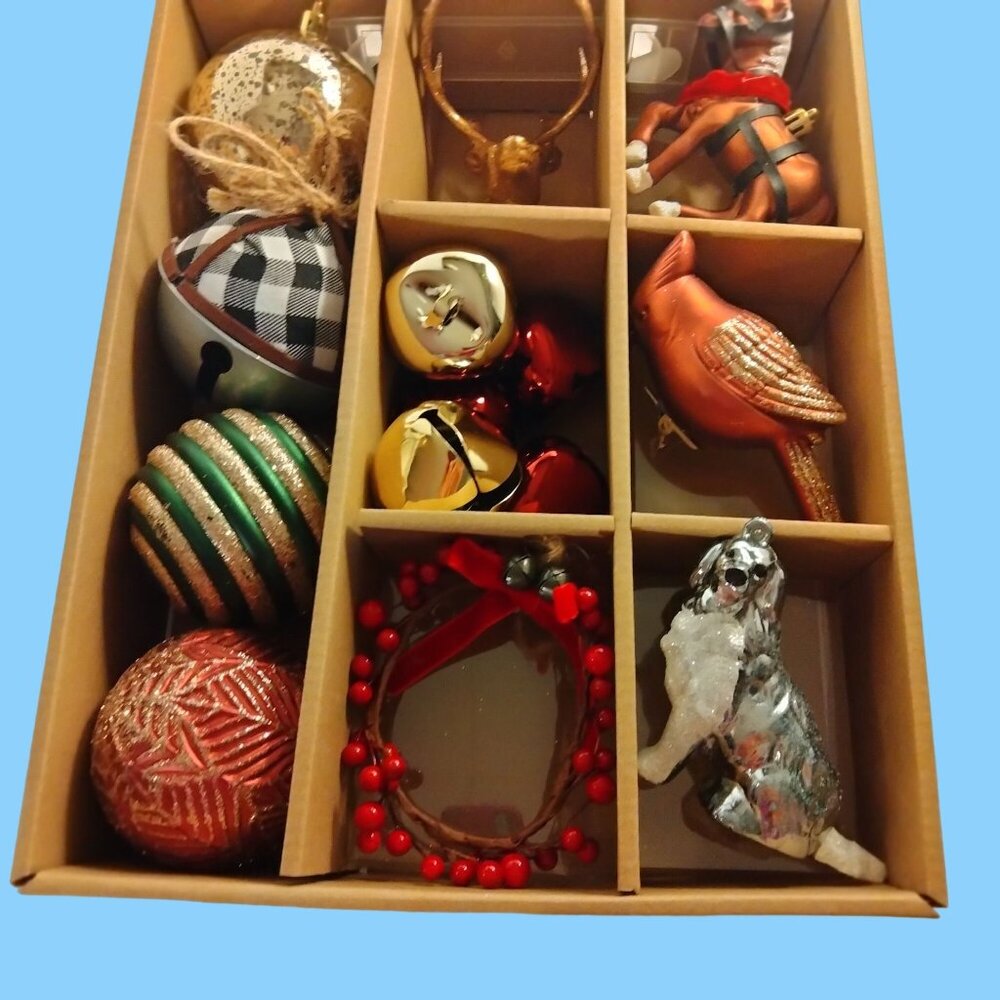 Shatterproof Christmas Ornaments Country Home Cabin Wildlife Cottagecore lot 14